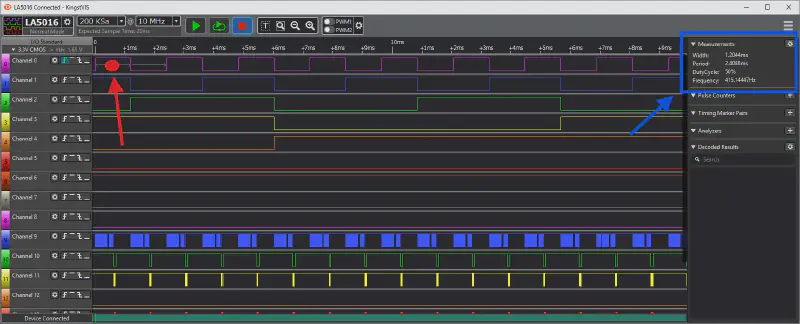 Kingst VIS - Messung Mouse Over