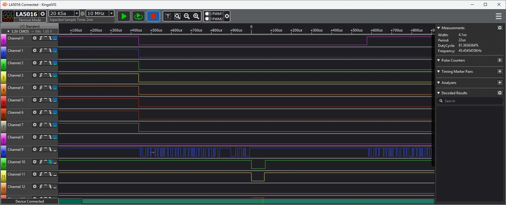 Kingst VIS - Trigger Position 50% 