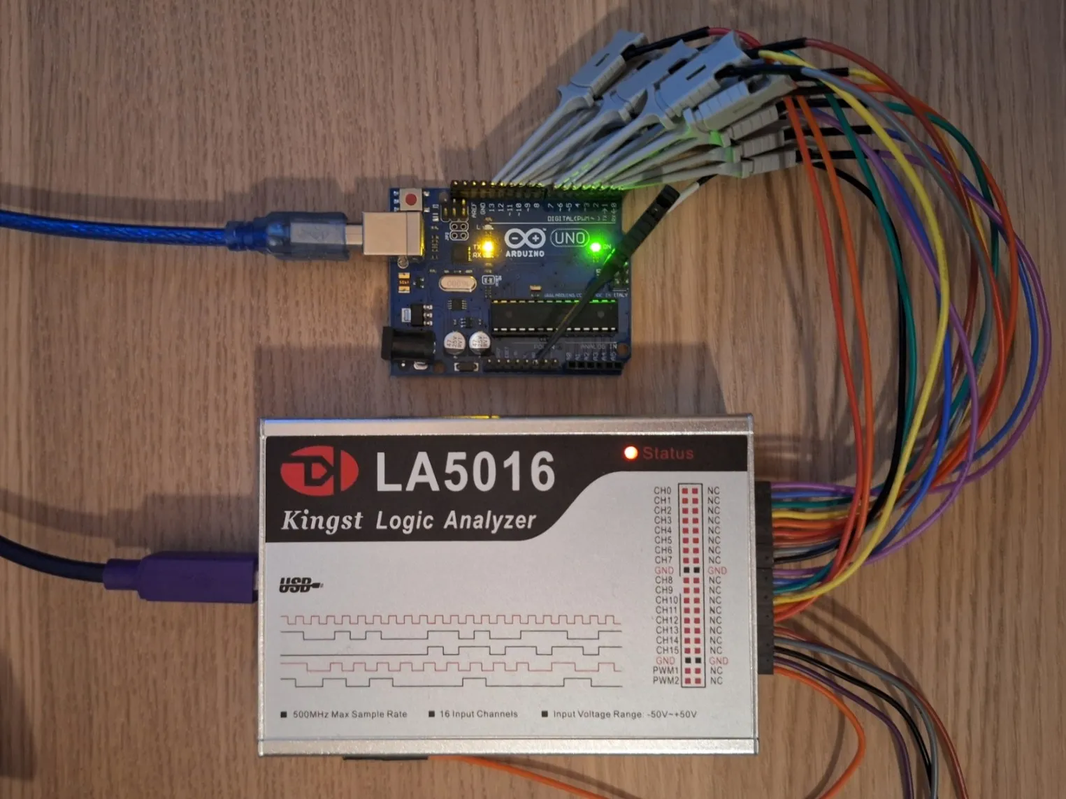 Kingst LA5016 - Arduino Uno