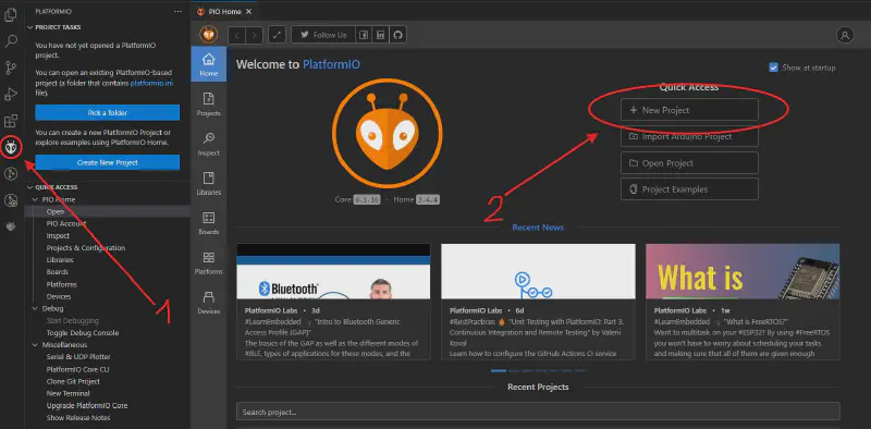 Neues Projekt Erstellen